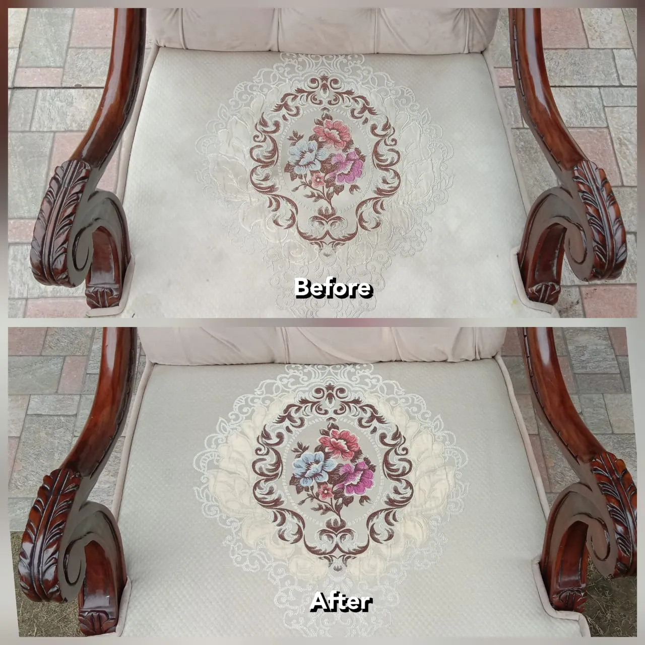 Sofa stain removal