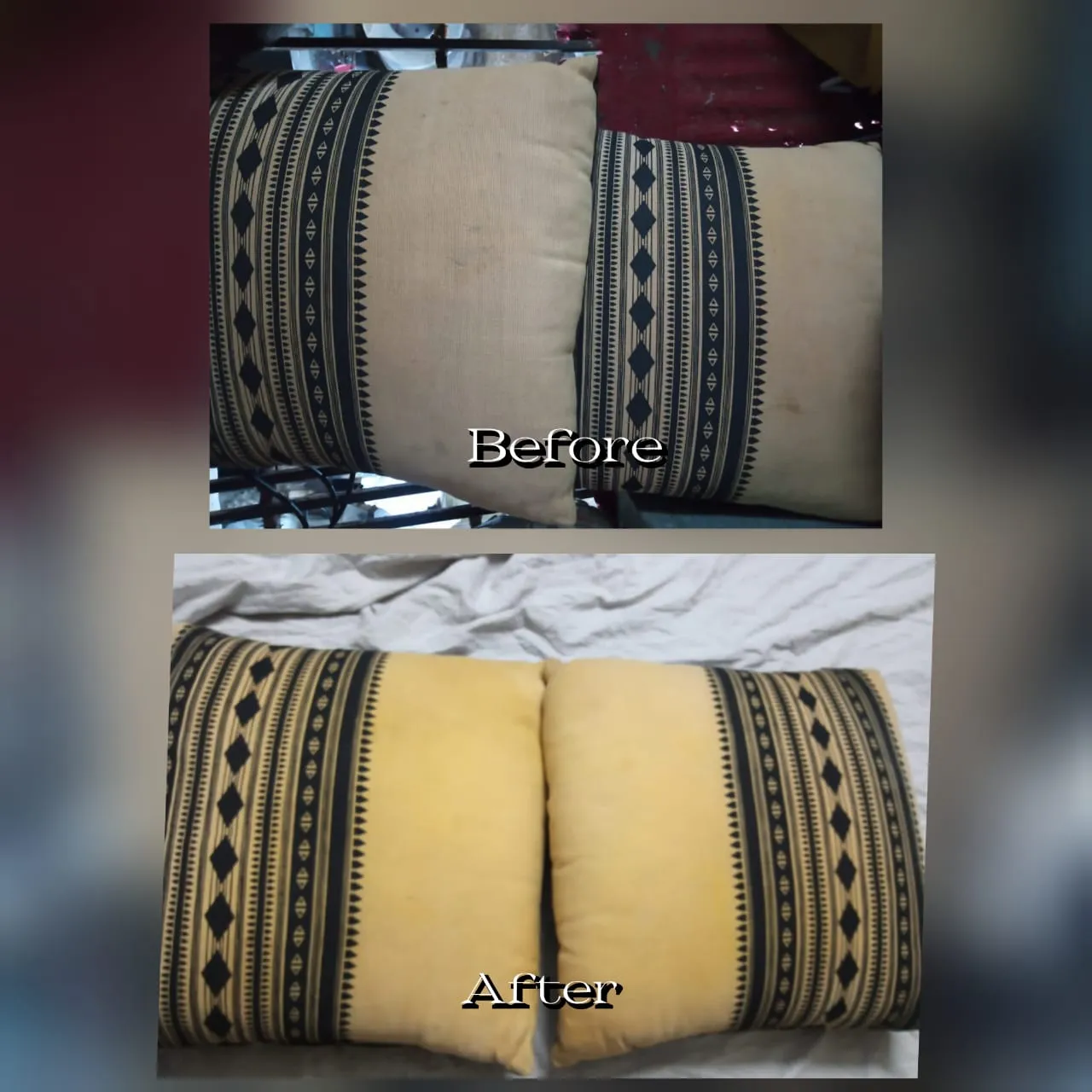 Carpet cleaning before after